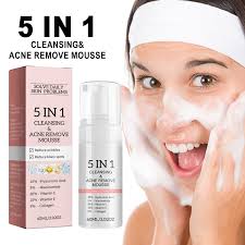 HMPEAIIY Face for Sensitive Skin for Women 5 In 1 Cleansing Face Wash For  Sensitive Skin Water Based Cleanser Natural Foaming Cleaner Skin Care  Cleansing Foam 60ml Cleansing Water