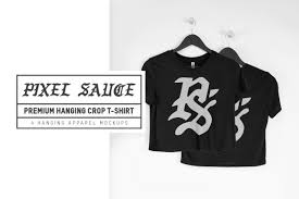 Hanging Crop T Shirt Mockups Shirt Mockup Clothing Mockup Crop Tshirt
