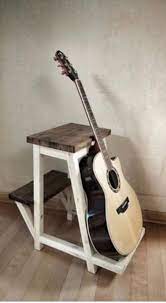 fathersonwoodworkingprojects wooden guitar stand diy guitar stand guitar stand