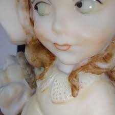 Giuseppe Armani 1984 Pink Hat Girl With Basket Figurine, Porcelain, 23 Cm