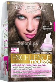L Oreal Paris Excellence Mousse Pure Light Brown 6 Hair Mousse Hair Color Loreal Paris