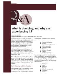 A more concerted effort to tackle this social issue has to start now. What Is Dumping And Why Am I Experiencing It Obesity Action Coalition