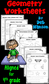 Geometry Worksheets For 4th Grade This Set Of 7 Worksheets Focus On Lines Points Angles Q Geometry Worksheets 4th Grade Math Kindergarten Math Lesson Plans