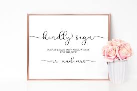 Kindly Sign Wedding Sign Guest Book Sign Reception Sign Etsy Wedding Signs Guest Book Sign Reception Signs