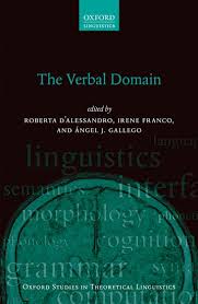 The Verbal Domain Hardcover Roberta D Alessandro Irene Franco Angel J Gallego Oxford University Press
