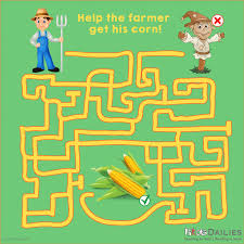 Daily7 Maize Maze For Children Aged 4 8 Find More Activities Games And Fun For Kids At Https Www Kidsdaili Maze Games For Kids Games For Kids Maze Game