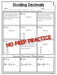 Adding decimals worksheets 5th grade. Dividing Decimals Worksheets 5th Grade Math Homework By Shelly Rees