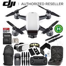 Dji Spark Portable Mini Drone Quadcopter Alpine White Dji Spark Remote Controller Everything You Need Starter Bundle Mini Drone Dji Spark Drone Quadcopter