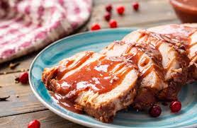 With only four ingredients, this slow cooker cranberry pork roast recipe is something that anyone can make. Cranberry Crock Pot Pork Loin Julie S Eats Treats