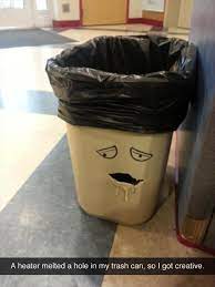 We only exist in terms of how we think we exist. Funny Quotes Trash Can Quotesgram