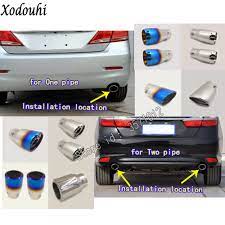 For Toyota Camry 2011 2015 2016 2017 Car Cover Muffler Exterior Back Pipe Dedicate Exhaust Tip Tail Outlet Ornament Vent 1 2pcs Exhaust Manifolds Aliexpress