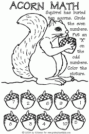 A summer day coloring page. 12 Pics Of Preschool Acorn Coloring Pages Kindergarten Math Coloring Home