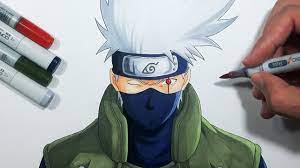 How To Draw Kakashi Hatake - Step By Step Tutorial! - Youtube