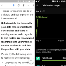 The company offers a mobile app and website that offer people the ability to invest in. Robinhood App Consumed Almost 1 Gig Of Data In Less Than 24 Hours Here S The Macro Customer Support Responded With Robinhood