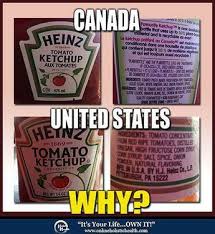 Heinz Ketchup United States Vs Canada Heinz Ketchup Gmo Facts Food Facts