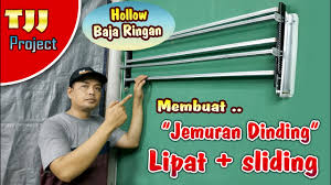 Mulai dari ruang tamu yang dilengkapi banyak laci koridor yang dialihfungsikan. Lebih Ringkas Saat Dilipat Membuat Jemuran Dinding Sliding Dari Hollow Baja Ringan Youtube