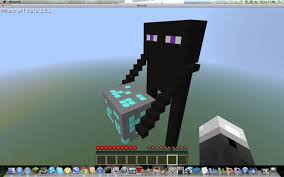 Diamond ore is the second most rare type of ore from vanilla minecraft, with emerald ore being the rarest. Giant 3d Enderman Holding Diamond Ore Minecraft Map