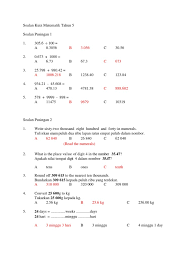 Feb 07, 2017 · 。 latihan (soalan) matematik tingkatan 1 (form 1 mathematics) + jawapan (k). Soalan Kuiz Matematik Tahun 5