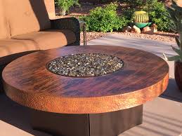 Copper Oriflamme Fire Table Hammered Copper Fire Table Outdoor Fire Pit Designs Gas Firepit Gas Fire Pit Table