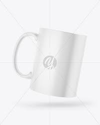 Download Matte Mug Mockup In Cup Bowl Mockups On Yellow Images Object Mockups PSD Mockup Templates