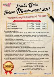 Info Lomba Guru Berani Menginspirasi 2017 Oleh Penerbit Erlangga Guru Madrasah