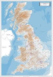 — place, where great britain on the world map. Rivers Of Great Britain Wall Map