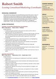 Leasing Consultant Resume Samples Qwikresume
