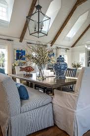 Blue And White Dining Room Seating Room Seating Hgtv Dream Home
