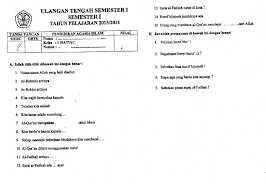 Soal Agama Kristen Kelas 1 Sd Dan Kunci Jawaban Ilmusosial Id