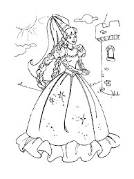 Tu vas trouver de jolis coloriages de la princesse raiponce mais aussi des dessins à imprimer de la princesse aurore et de princesse sarah. Coloriage De Princesse A Imprimer