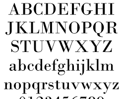 Imagem de Bodoni MT font