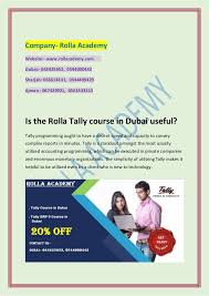 The Top Famous Academy In Dubai Rolla Academy Providing You Tally Course In Dubai And Giving You 20 Off On Tally Training Course And Tally Rolla Dubai Courses