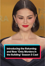You'll be seeing these new and familiar faces around the #Arconia for  season 5 of #OnlyMurdersintheBuilding. 👀 #OMITB #SelenaGomez #SteveMartin  #MartinShort #LoganLerman #ReneeZellweger