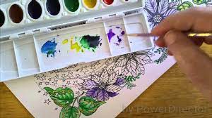 252,000+ vectors, stock photos & psd files. Watercolor Shading For Coloring Book Flowers Youtube