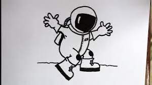Astronaut und karneval zum kleinen preis hier bestellen. Cara Menggambar Astronot Youtube