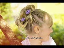 Vous voulez transformer votre petite fille en une petite princesse. Tuto Coiffure Enfant Ceremonie Mariage Bapteme Youtube