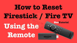 Probiere den fire tv stick neu zu starten. Factory Reset Firestick Or Fire Tv Using The Remote Control Nextutorial Youtube