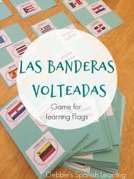 Spanish learning games for adults. Las Banderas Volteadas Flag Game Flag Game Learning Spanish Spanish Learning Games