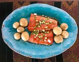 The herbed baked salmon recipe. A Passover Menu With Turkish Jewish Influences J