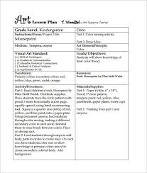 Art Lesson Plan Template 3 Free Word Pdf Documents Download Free Premium Templates Visual Art Lessons Art Lesson Plans Lesson Plan Templates