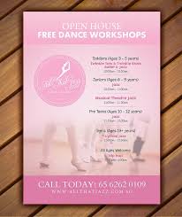 Open House Flyer For Dance Studio Dance Studio Dance Studio Decor Ballroom Dance Photography