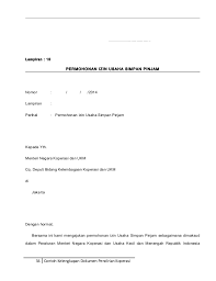 Berikut contoh surat pengunduran diri yang dapat anda jadikan refrensi. Contoh Kelengkapan Dokumen Untuk Pendirian Koperasi