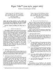 The latex templates depend on the official ieeetran.cls. Ieee Format To Write Research Papersmaham F Rajput Issuu In Template For Ieee Paper Format In Word Ieee Format Journal Template Layout Template