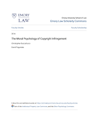 The Moral Psychology of Copyright Infringement