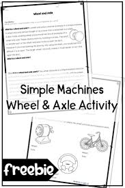 Wheel And Axle Science Activity Free Use This Free Wheel And Axle Reading And Demonstration With Upper Elementary Resources Simple Machines Science Student