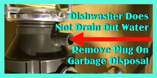 Only run cold water into your disposal. New Dishwasher Does Not Drain Out Water