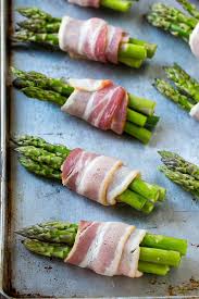 Raw Asparagus Wrapped In Bacon On A Sheet Pan Bacon Wrapped Asparagus Raw Asparagus Recipe Bacon Wrapped Asparagus Recipes