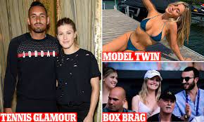 Eugenie is 6 minutes younger than her twin sister beatrice. Nick Kyrgios Brags About Having Eugenie Bouchard And Twin Sister In Vip Wimbledon Box Daily Mail Online