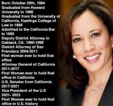 What will Kamala Harris be remembered for ??