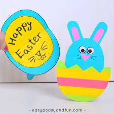 When i think of easter gifts for kids, i envision simple things like chocolate easter bunnies, baskets full of jelly beans and small toys or trinkets. Rocking Diy Easter Cards Colorize Your Easter Cards Diy Easter Cards Easter Cards Handmade Easter Diy